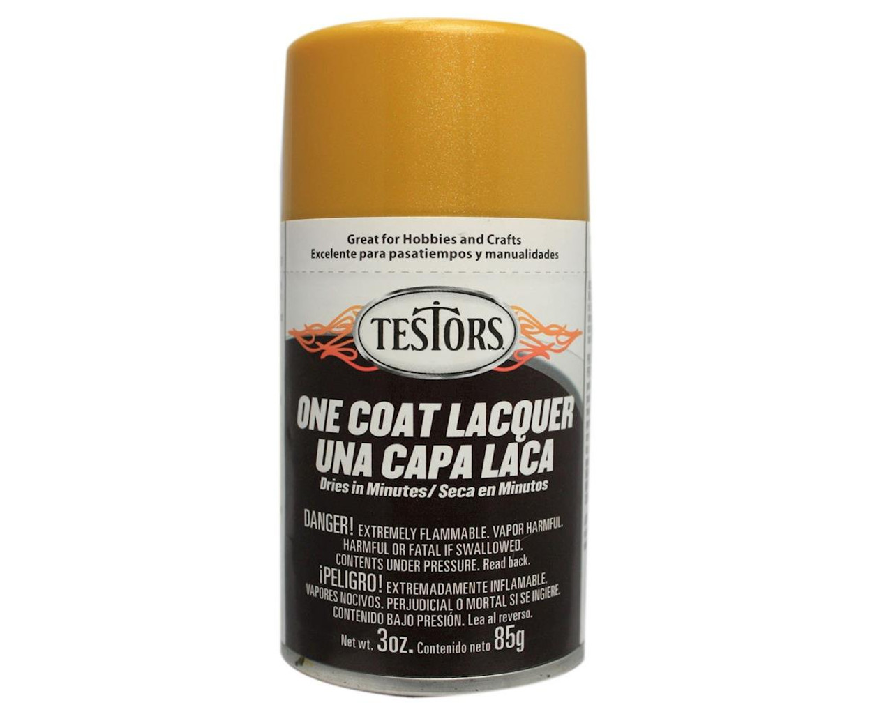 Testors One Coat Inca Gold Extreme Lacquer Spray 3 oz