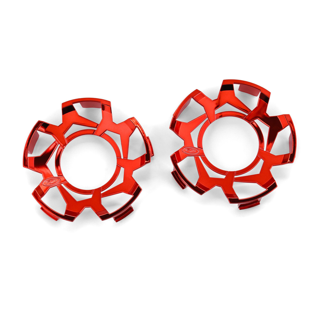 Duratrax Clip-Lock Wheel Face Red Chrome for Ripper 5.7" Wheel 