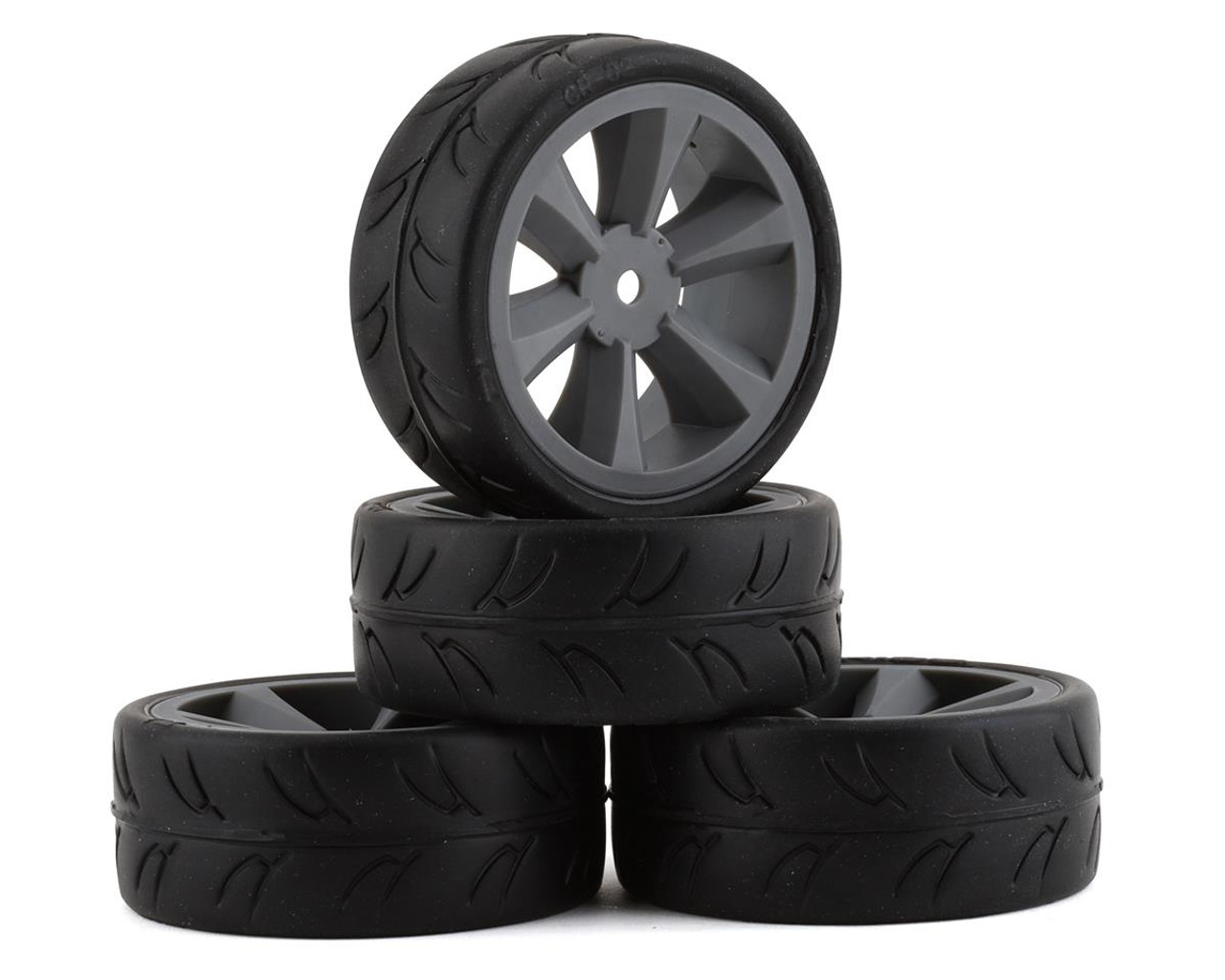 Gravity RC USGT belted pre glued tires ( Edge wheel, grey) (4) USGT belted tires are only offered on grey wheels