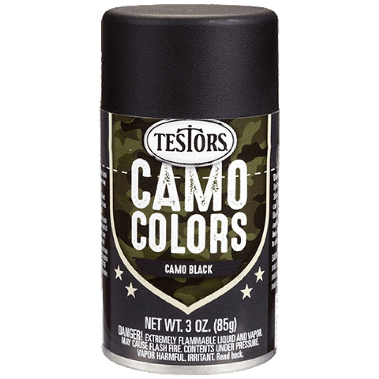 Testors Camo Colors Black Spray Paint 3oz