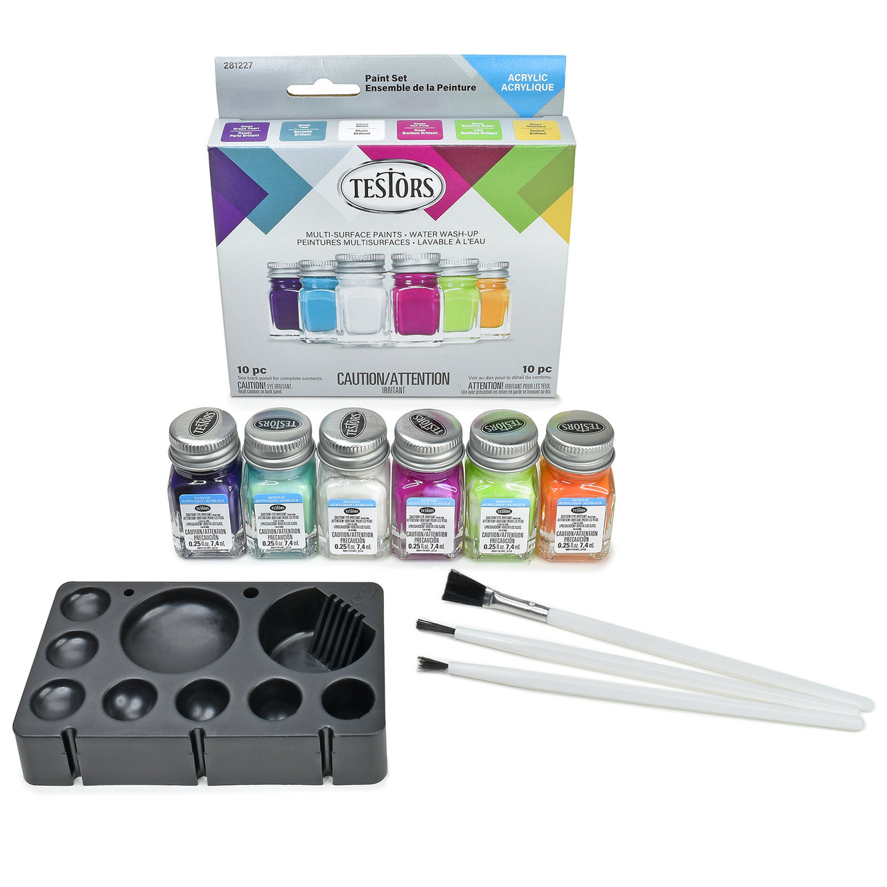 Testors Acrylic 6 Piece Paint Set, Trend