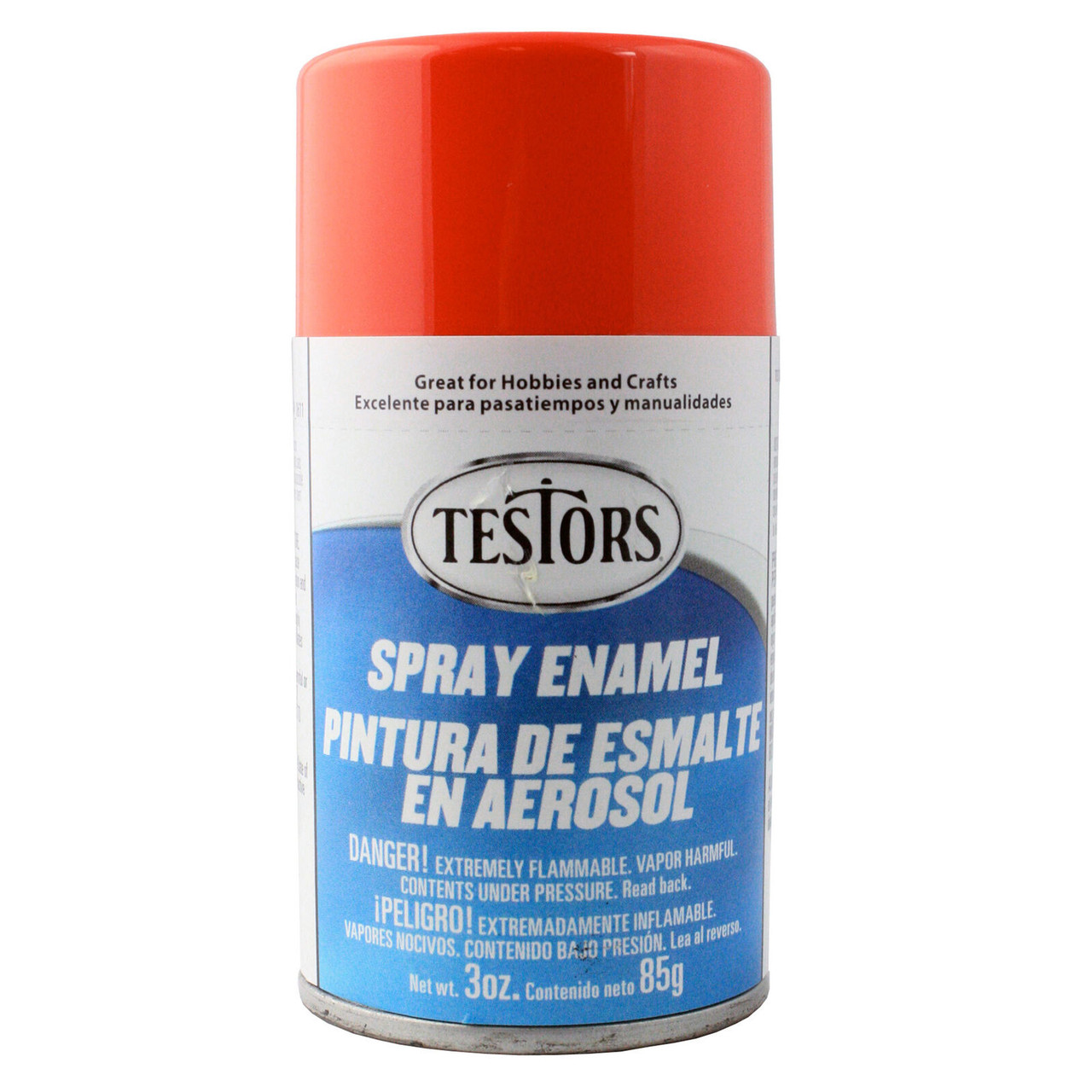 Testors Competition Orange Enamel Spray Paint 3oz