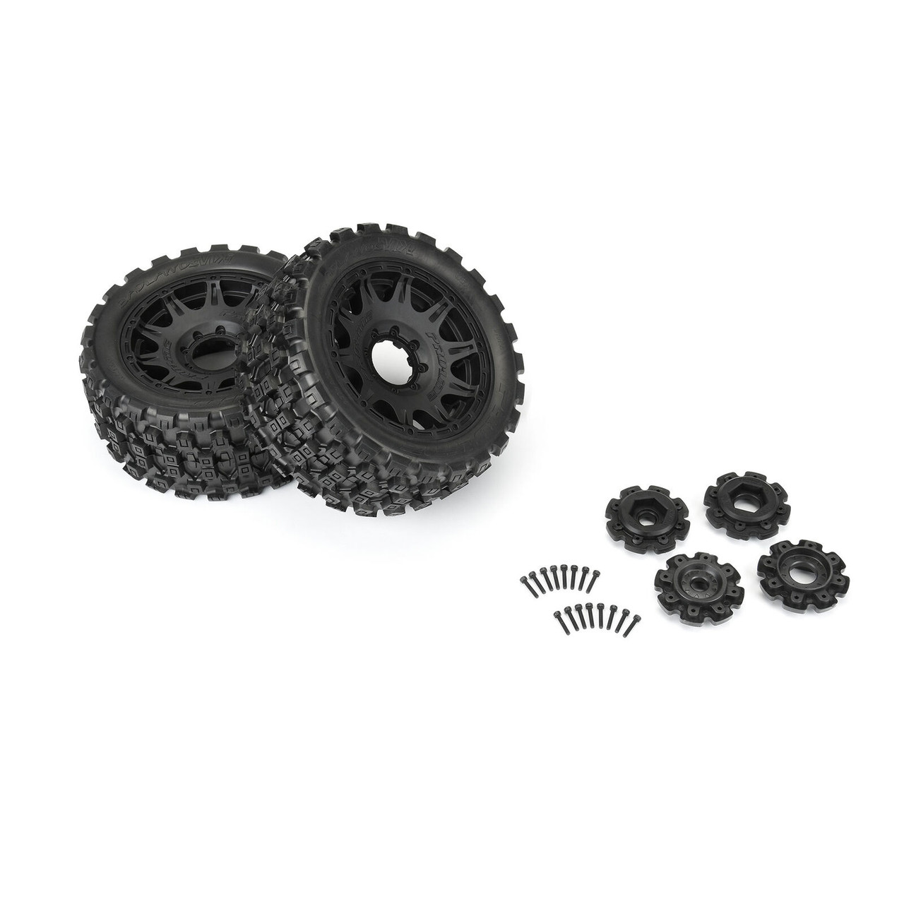 VSR-10 オマケ多数 Proline 10198-11 Badlands MX57 Front/Rear 5.7” Tires Mounted on