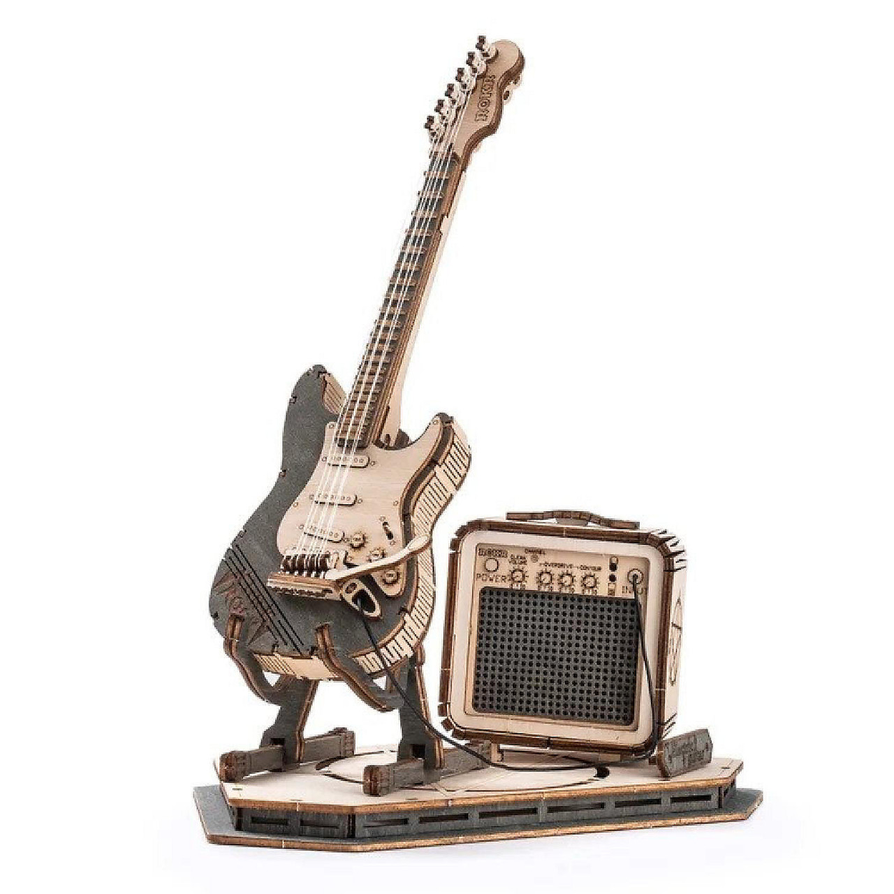 ROKR Electric Guitar Model 3D Wooden Puzzle TG605K - Small