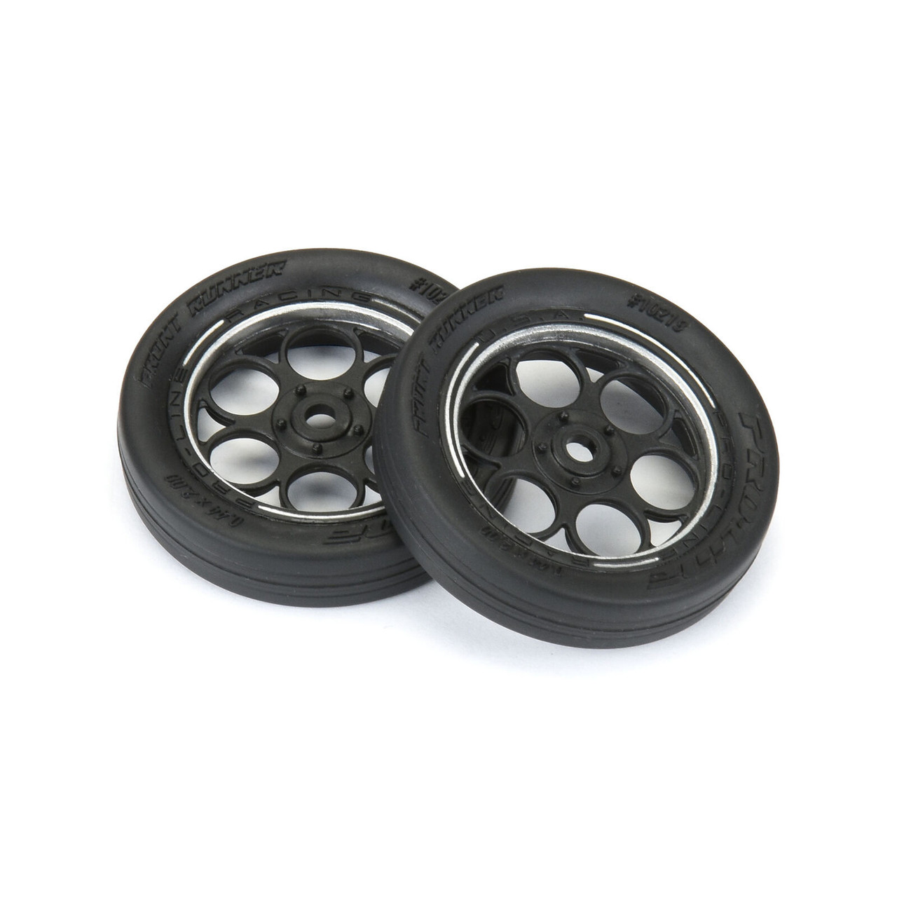 Proline 10219-10 1/16 Front Runner Front Tires MTD 8mm Black/Silver: Mini Drag