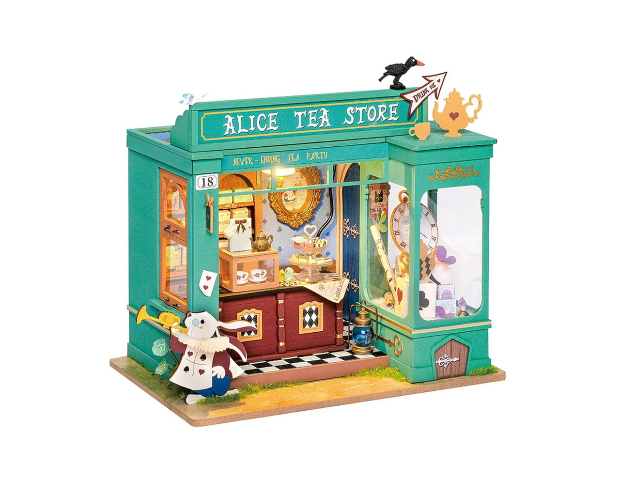 Rolife Alice's Tea Store DIY Miniature House Kit DG156