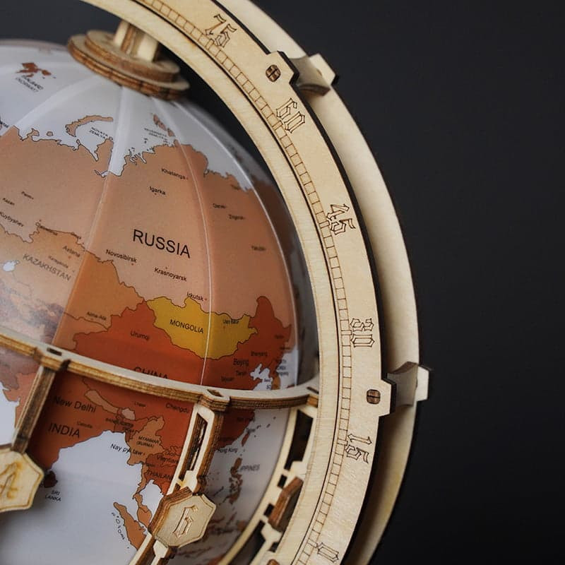 ROKR Luminous Globe 3D Wooden Puzzle ST003
