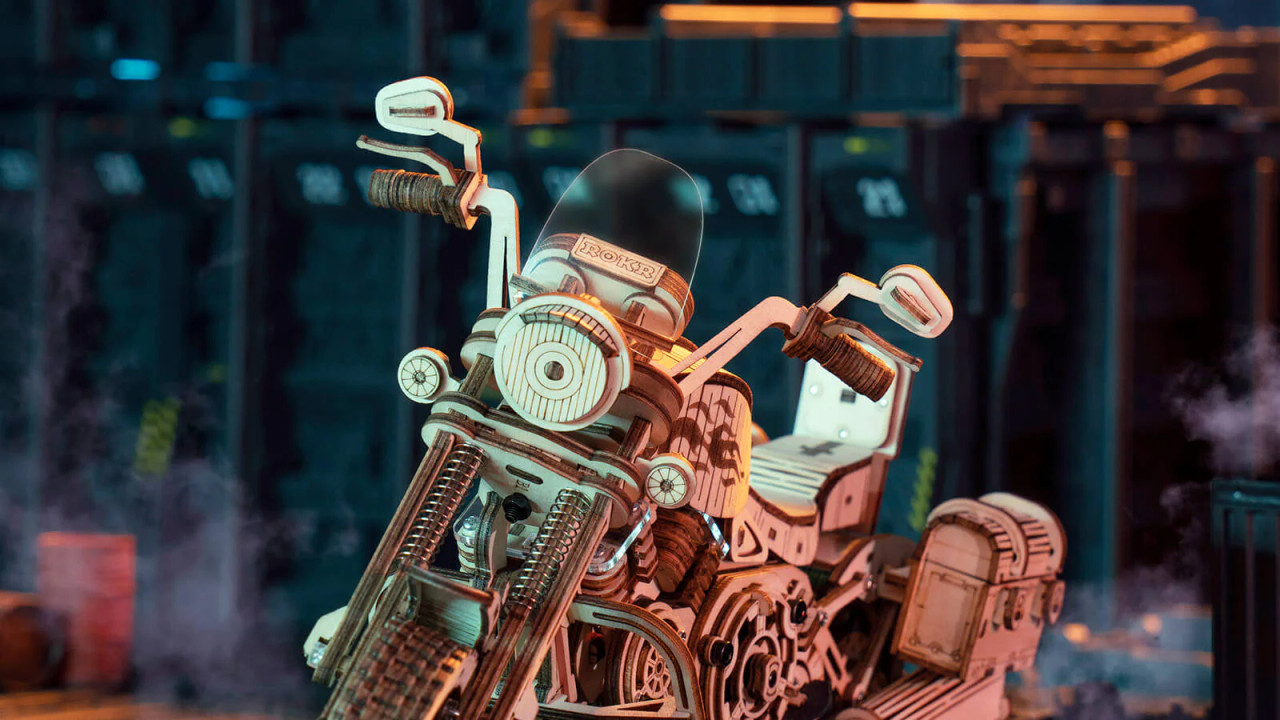 ROKR Cruiser Motorcycle LK504 3D Wooden Puzzle