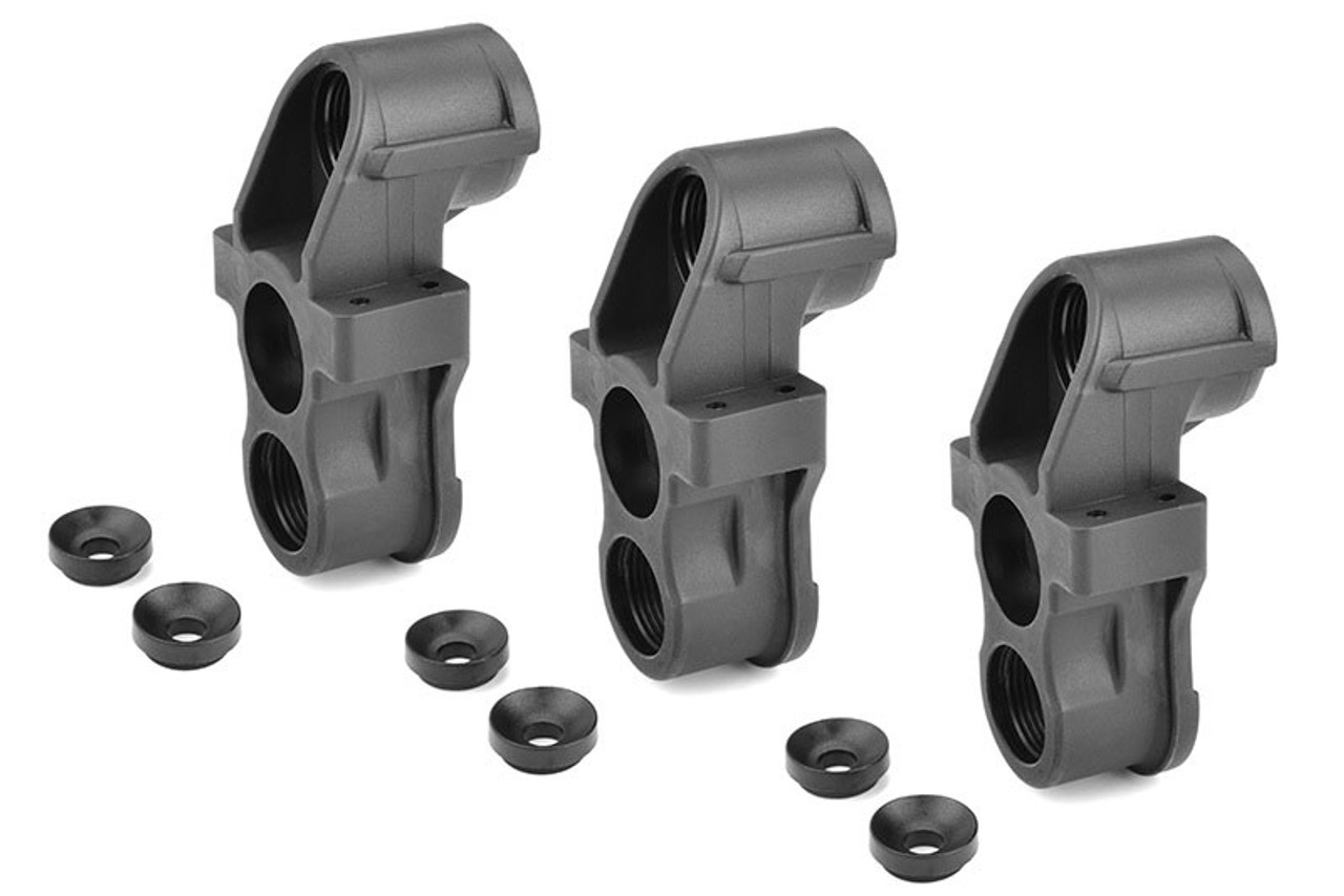 Team Corally HD Heavy Duty Steering Blocks (3) - Pillow Ball Cup (6) - Front - Composite