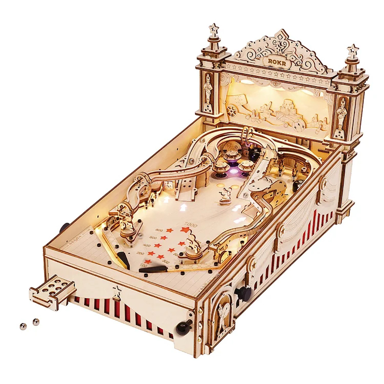 ROKR 3D Pinball Machine 3D Wooden Puzzle EG01