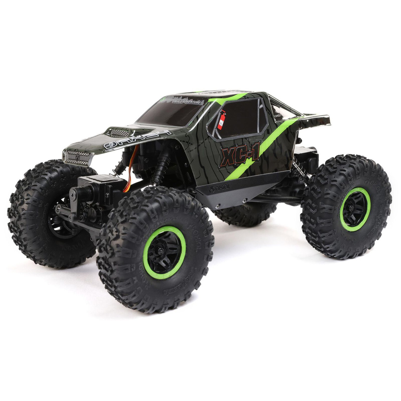 axial　AX24 XC1 4WS RTRラジコンカー Axial AX24 XC-1 4WS Crawler Brushed RTR, Green - Small Addictions RC