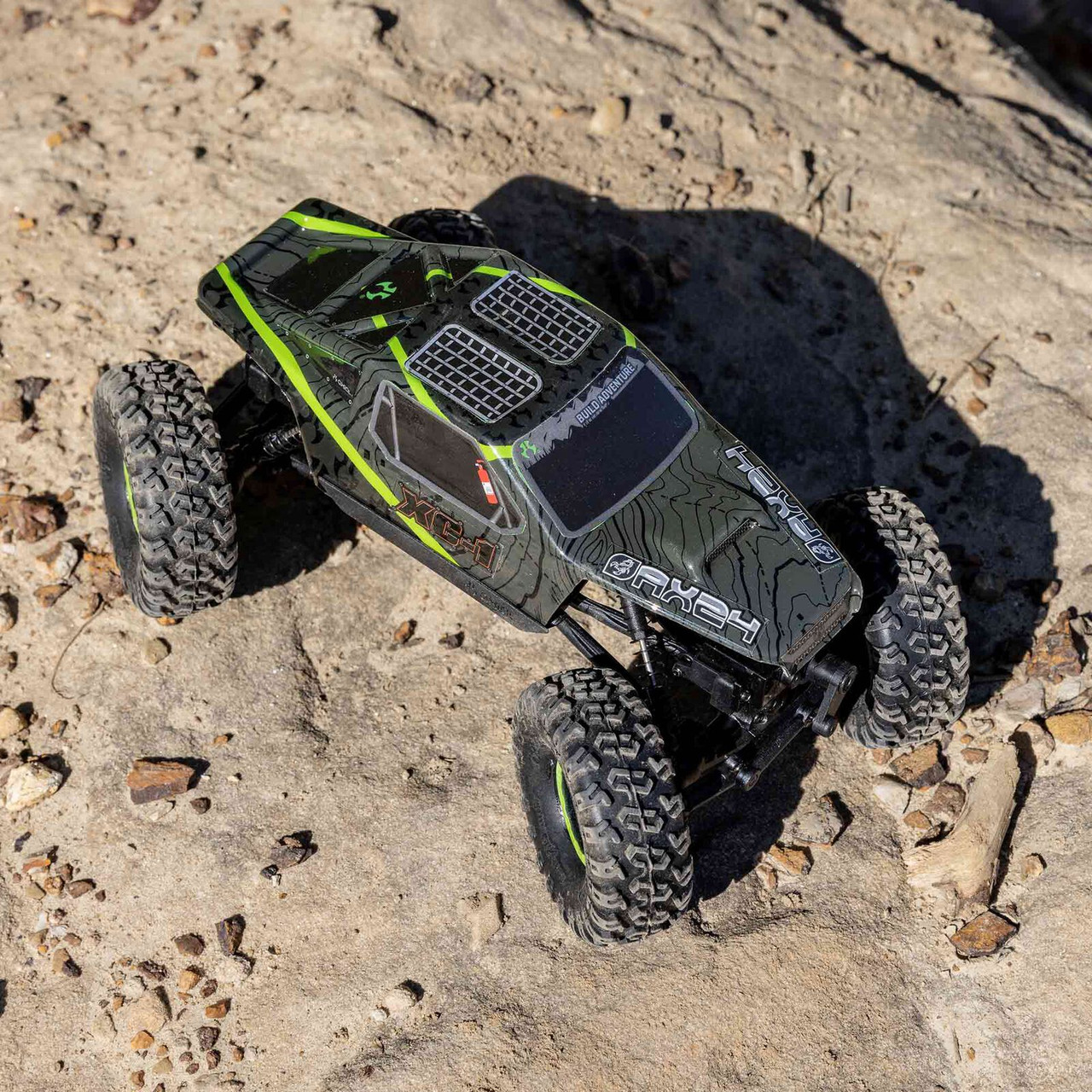 Axial AX24 XC-1 4WS Crawler Brushed RTR, Green - Small Addictions RC