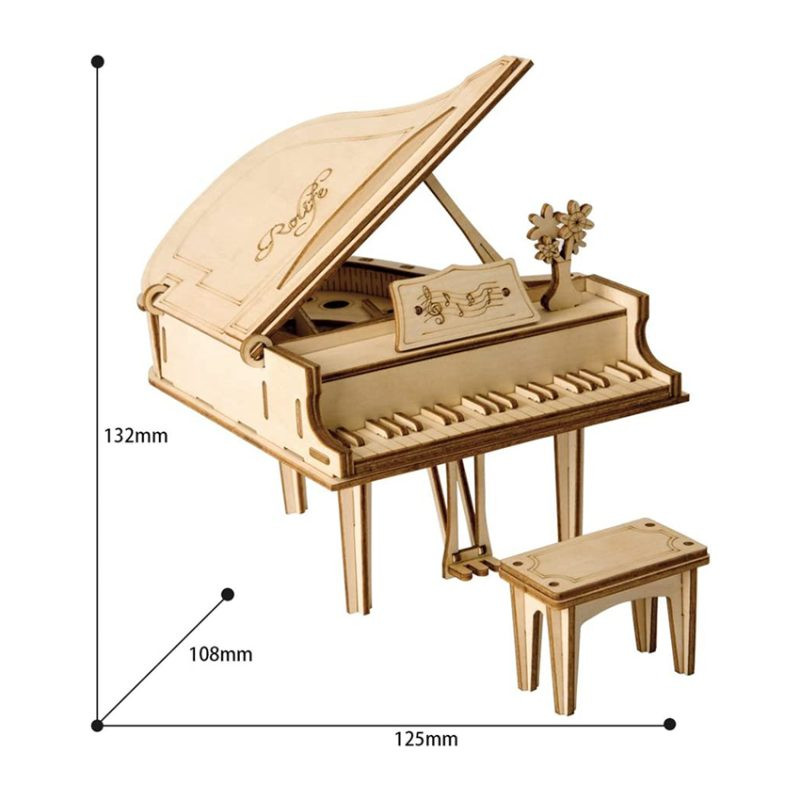 Rolife Grand Piano 3D Wooden Puzzle TG402 - Small Addictions RC