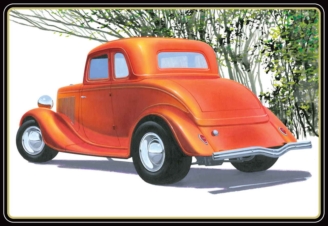 AMT 1934 Ford 5-Window Coupe Street Rod 1/25 Model Kit