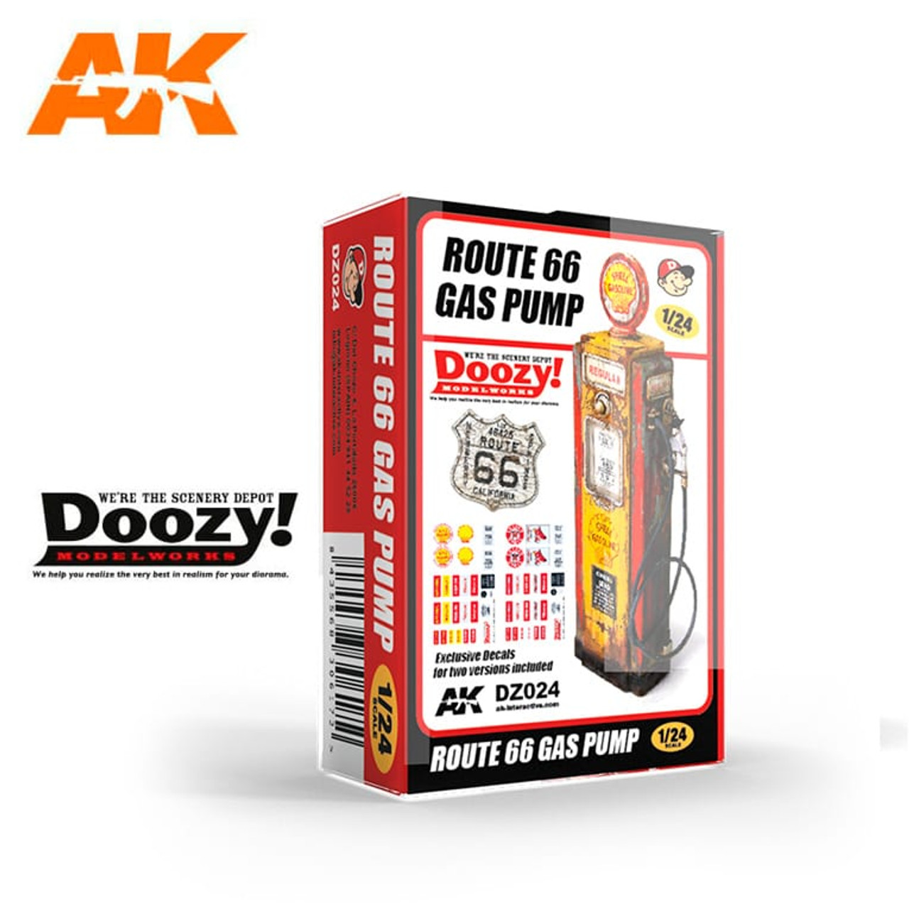 AK Interactive Doozy 1/24 Route 66 Gas Pump Model Kit