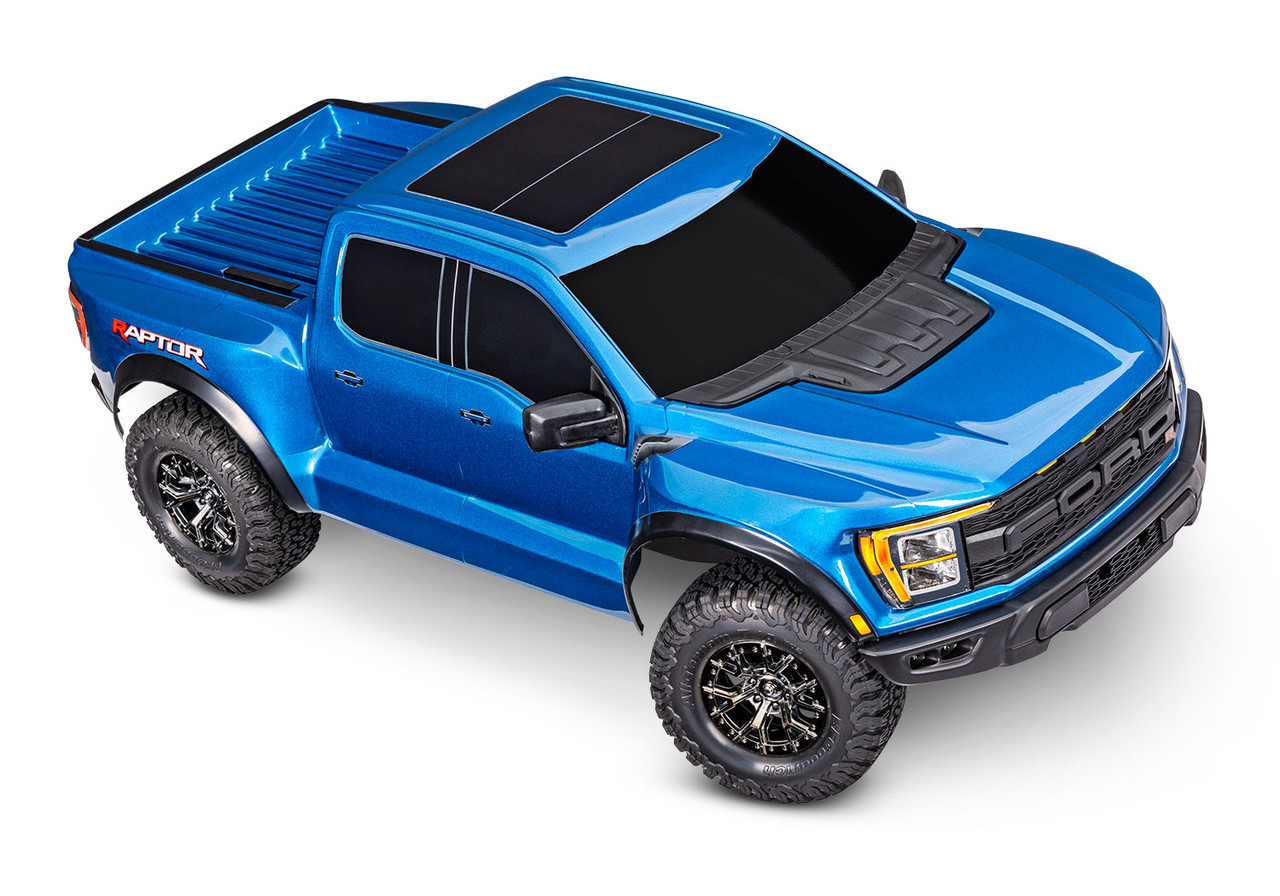 Traxxas Ford Raptor R: 4X4 VXL Blue - Small Addictions RC