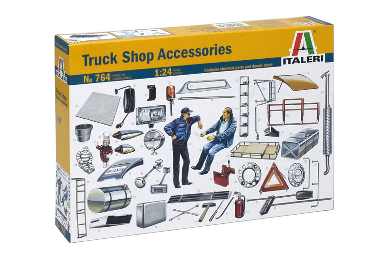 Italeri 550764 1/24 Truck Shop Accessories Model Kit