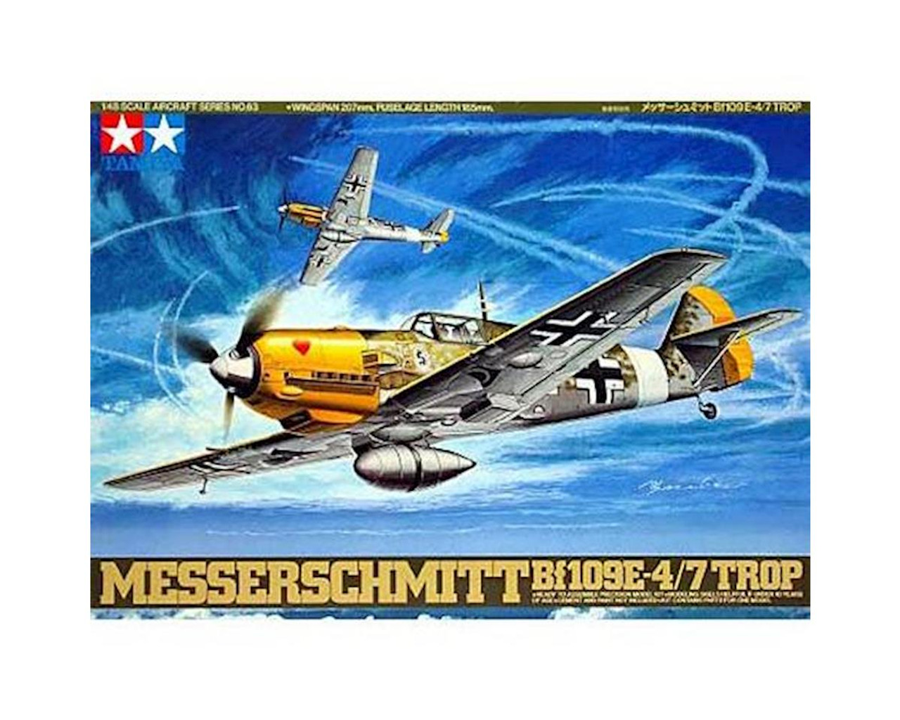 Tamiya 61063 1/48 BF109E-4/7 Trop Model Kit