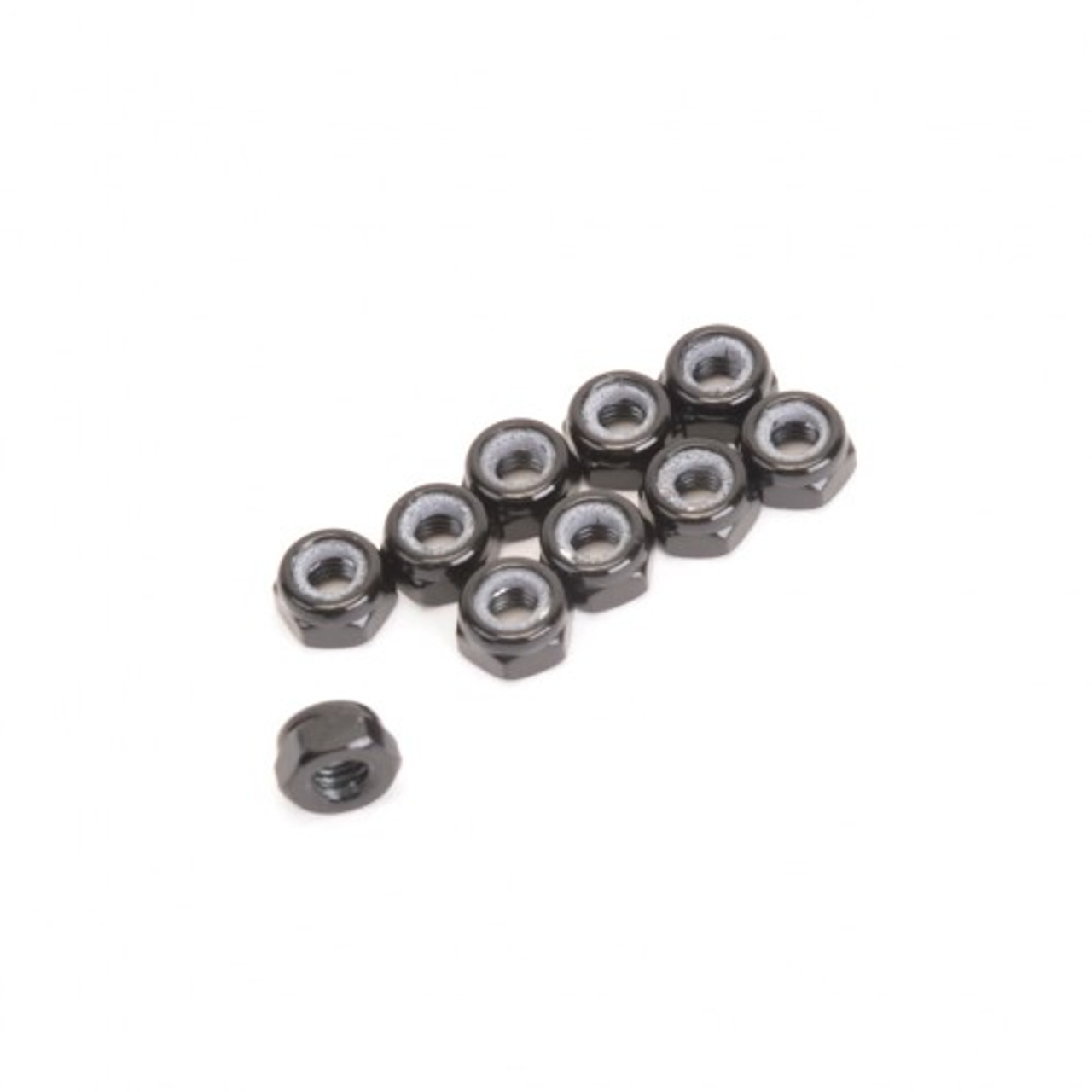 Core RC M3 Alloy Nyloc Nuts- Low Profile Black (10)