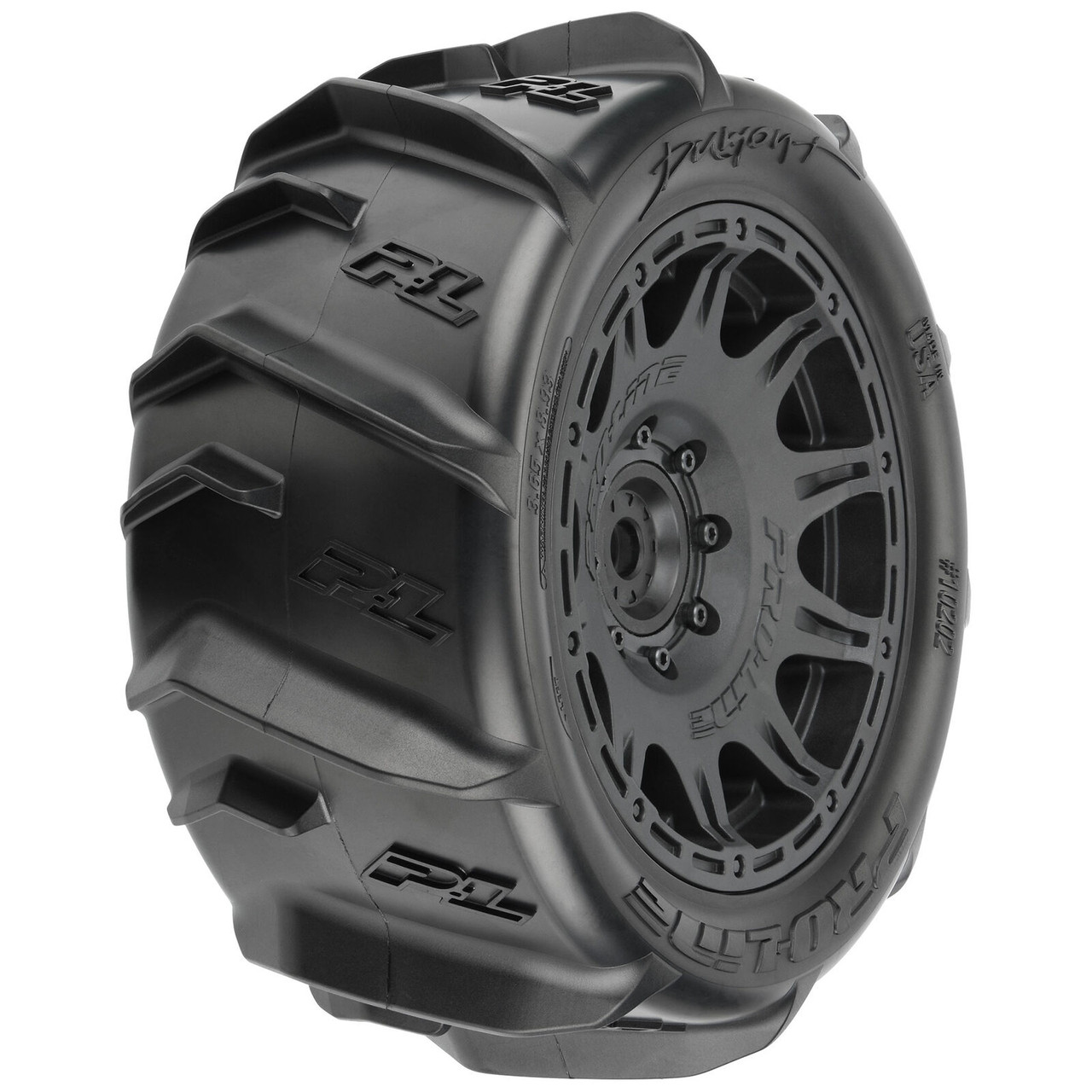 Proline 10202-11 1/6 Dumont Sand/Snow F/R 5.7” Tires MTD 24mm Black Raid 8x48 Hex