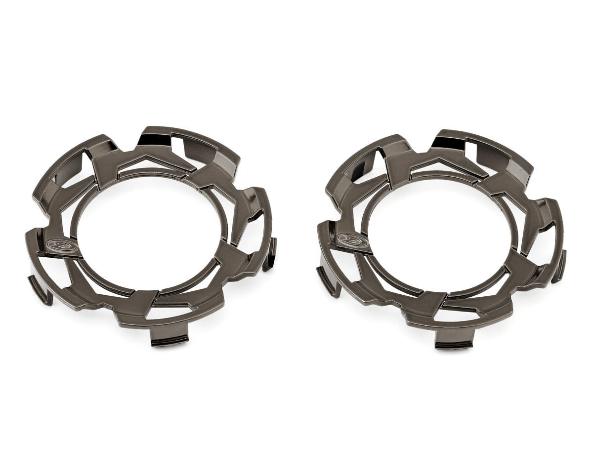 Duratrax Clip-Lock Wheel Face Black Chrome for Ripper 2.8" Wheel (2)