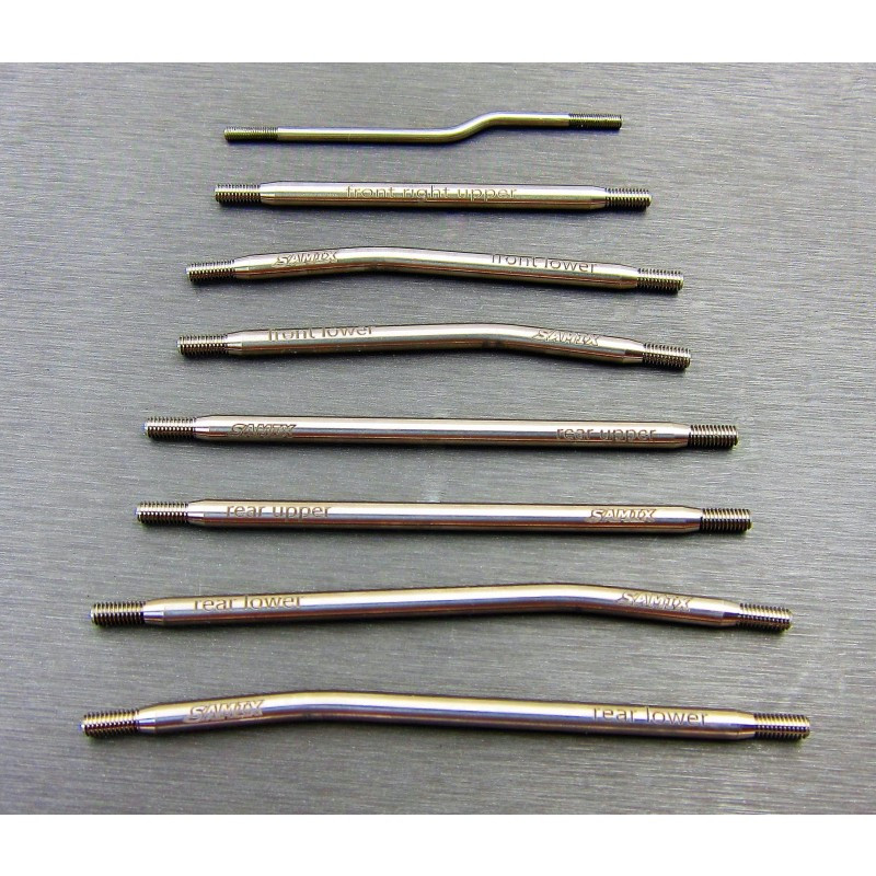 Samix SCX10 III 313mm High Clearance Titanium Suspension Link Kit