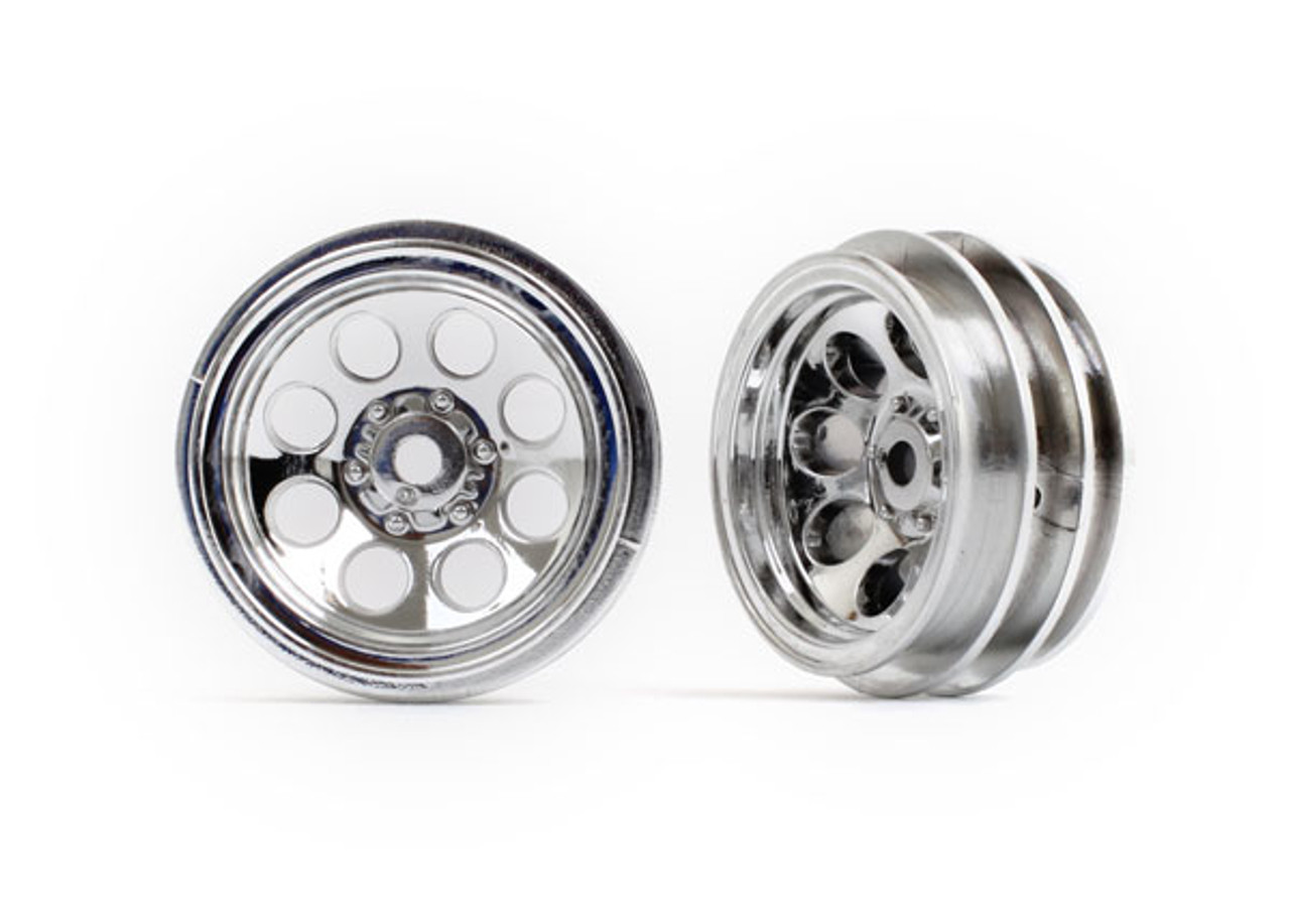 Traxxas 9870 1.0" Plastic Chrome Wheels