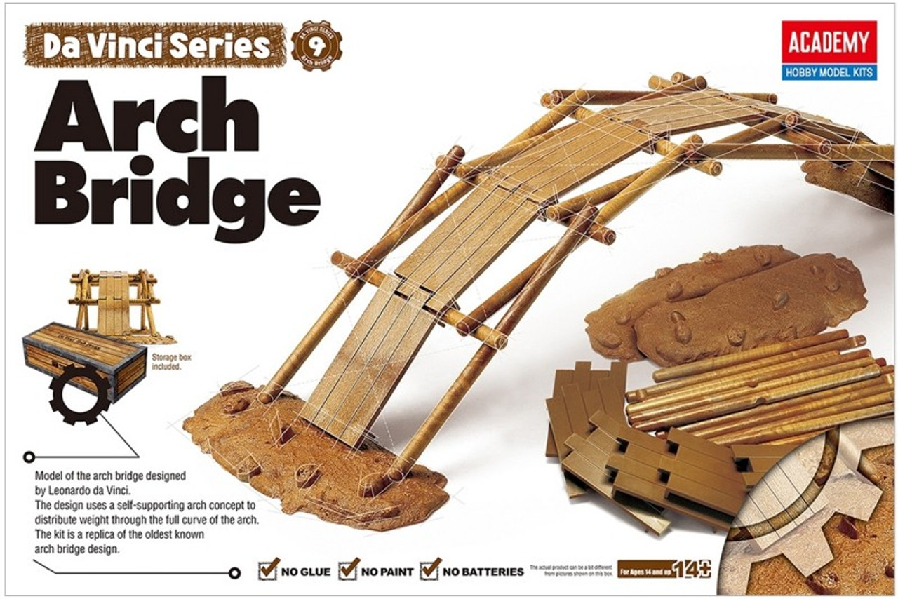 Academy 18153 DA VINCI Arch Bridge Model Kit