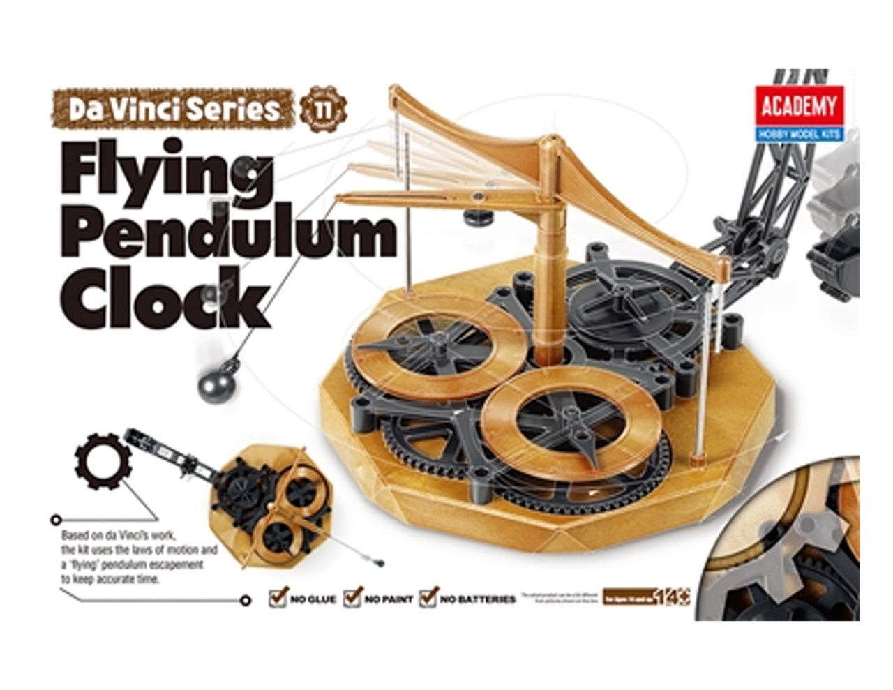 Academy 18157 DA VINCI Flying Pendulum Clock