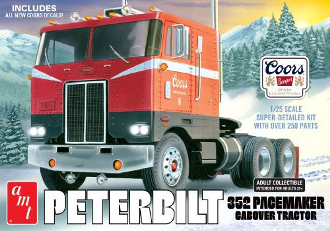 AMT Peterbilt 352 Pacemaker COE Coors Beer 1/25 Model Kit