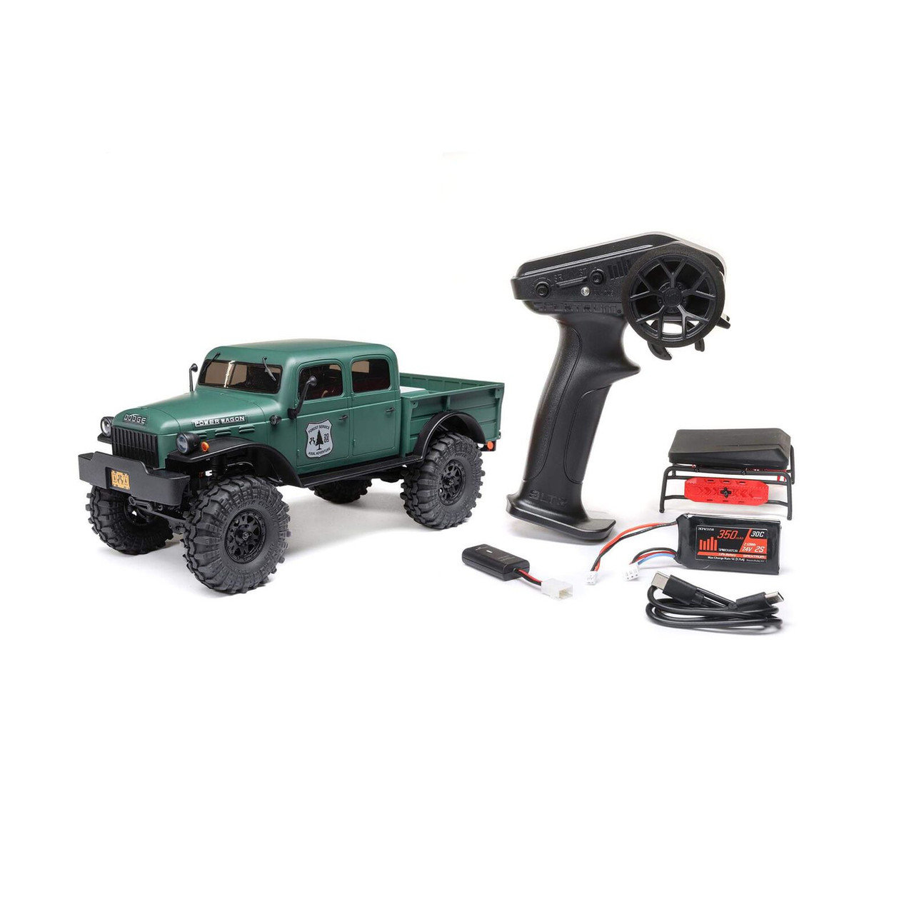 AXIAL SCX24 ダッジパワーワゴン+ トレーラー Axial SCX24 Dodge Power Wagon & Flat Bed Trailer - RC Driver