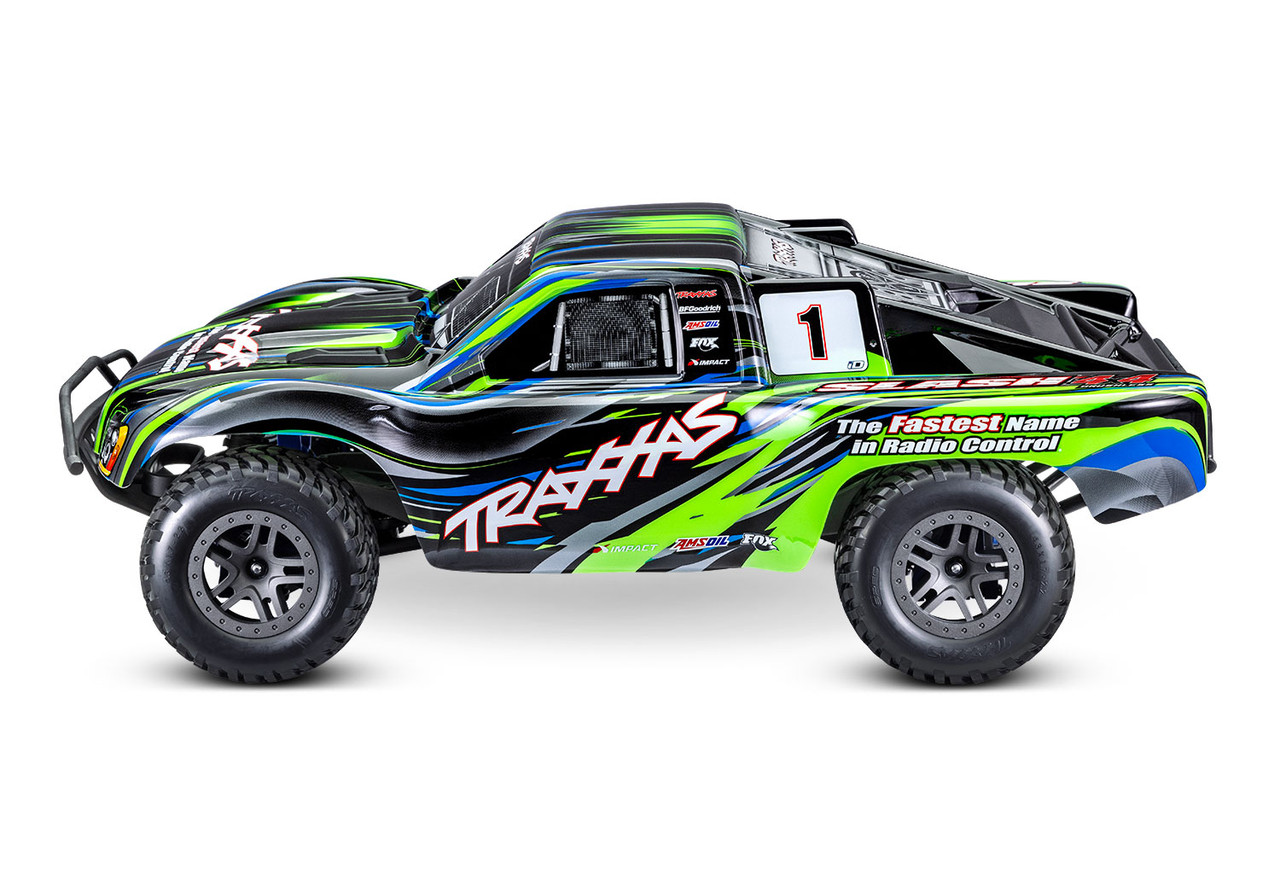 Traxxas Slash 4X4 Brushless: 1/10 Scale 4WD Short Course Truck, Green