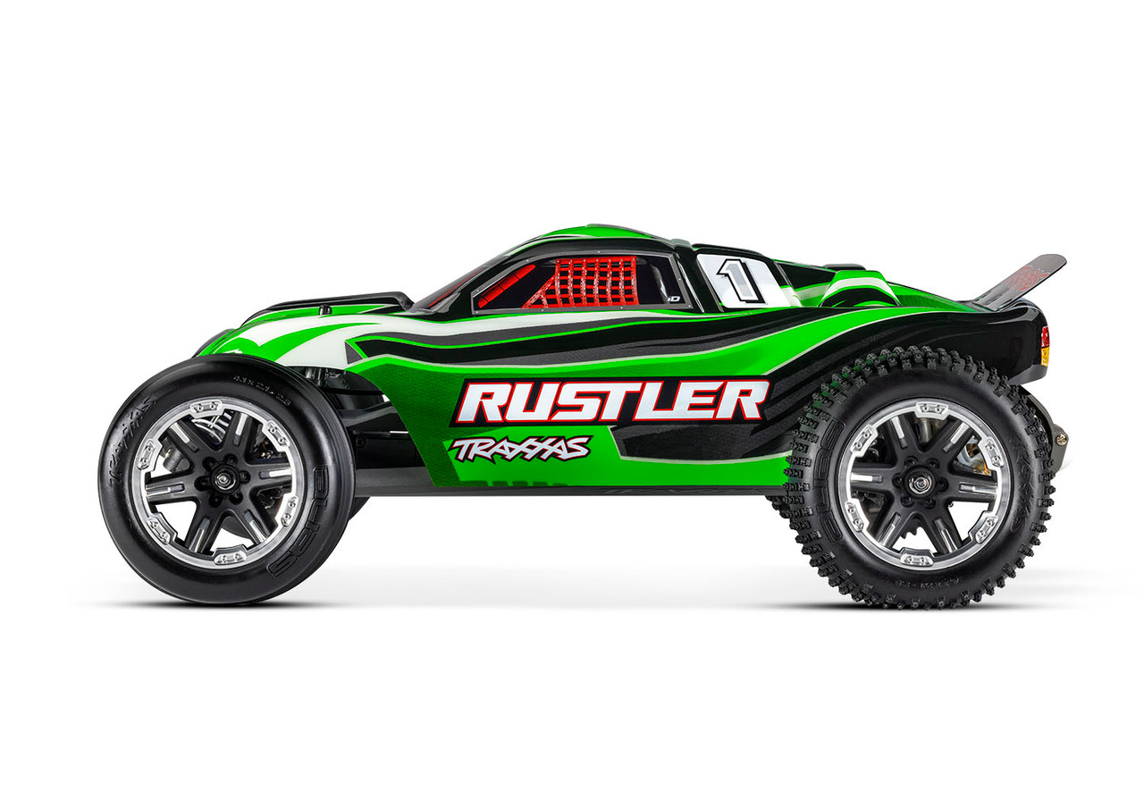 Traxxas Rustler 1/10 Scale Stadium Truck w/USB-C, Green