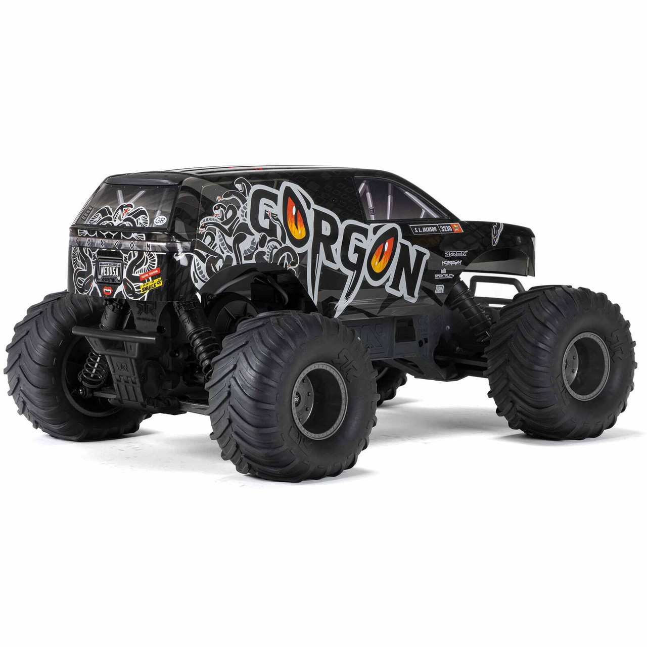 Arrma 1/10 GORGON 4X2 MEGA 550 Brushed Monster Truck Ready-To-Assemble Kit with Battery & Charger