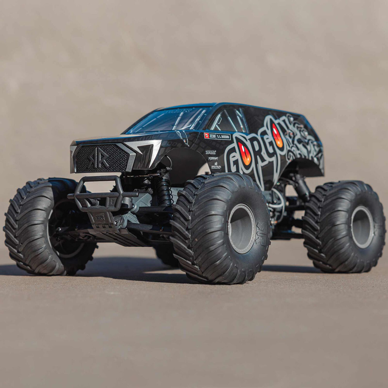 Arrma 1/10 GORGON 4X2 MEGA 550 Brushed Monster Truck Ready-To-Assemble Kit with Battery & Charger