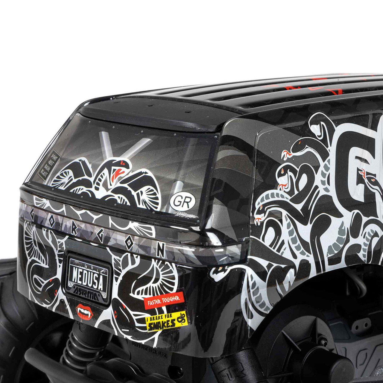 Arrma 1/10 GORGON 4X2 MEGA 550 Brushed Monster Truck Ready-To-Assemble Kit with Battery & Charger