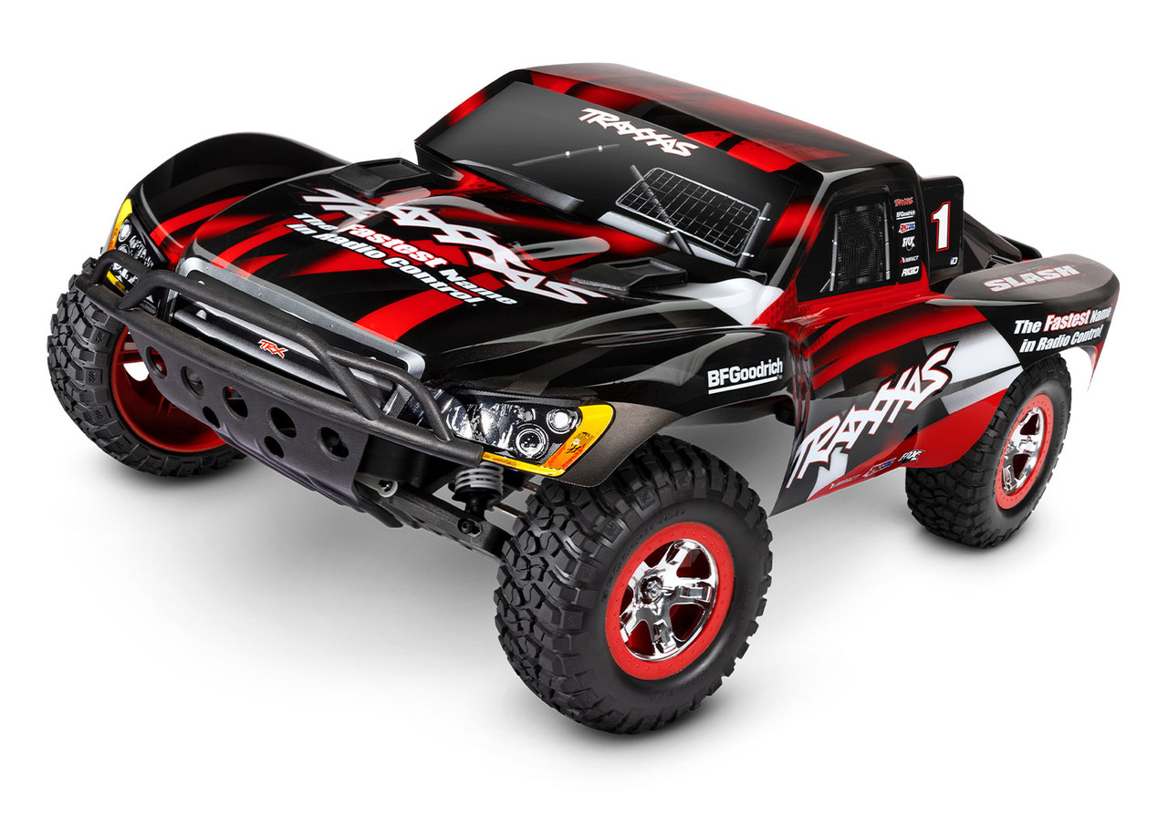 Traxxas Slash: 1/10 Scale 2WD Short Course Truck w/USB-C, Red