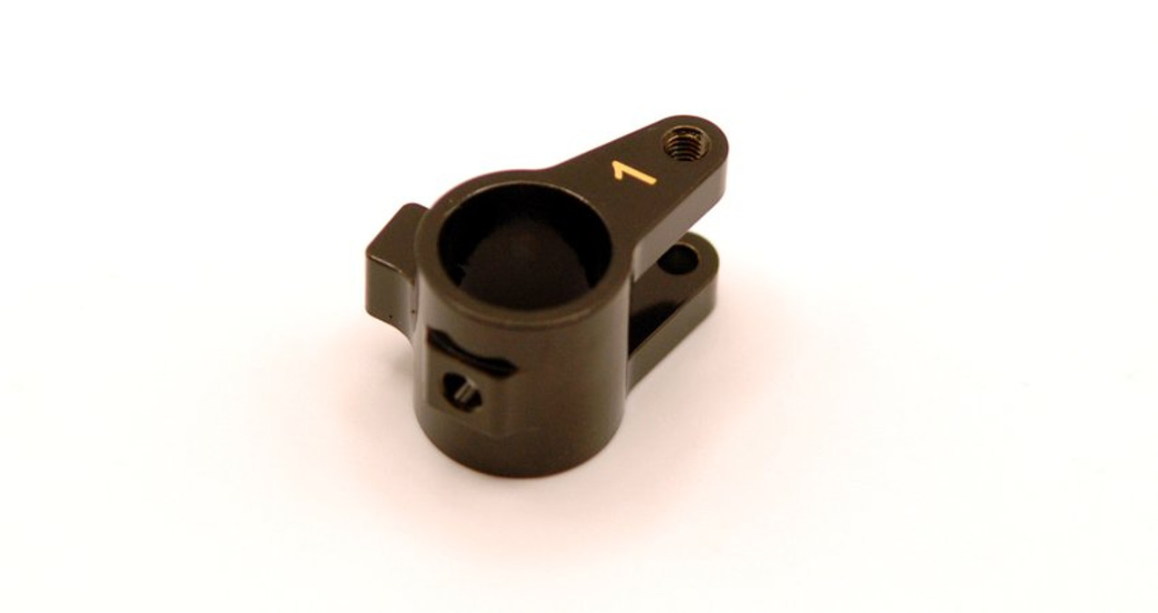 ST Racing Concepts 232071-1BR CNC Machined Brass Front Axle Link Mount for SCX10 Pro Comp (Black coated)