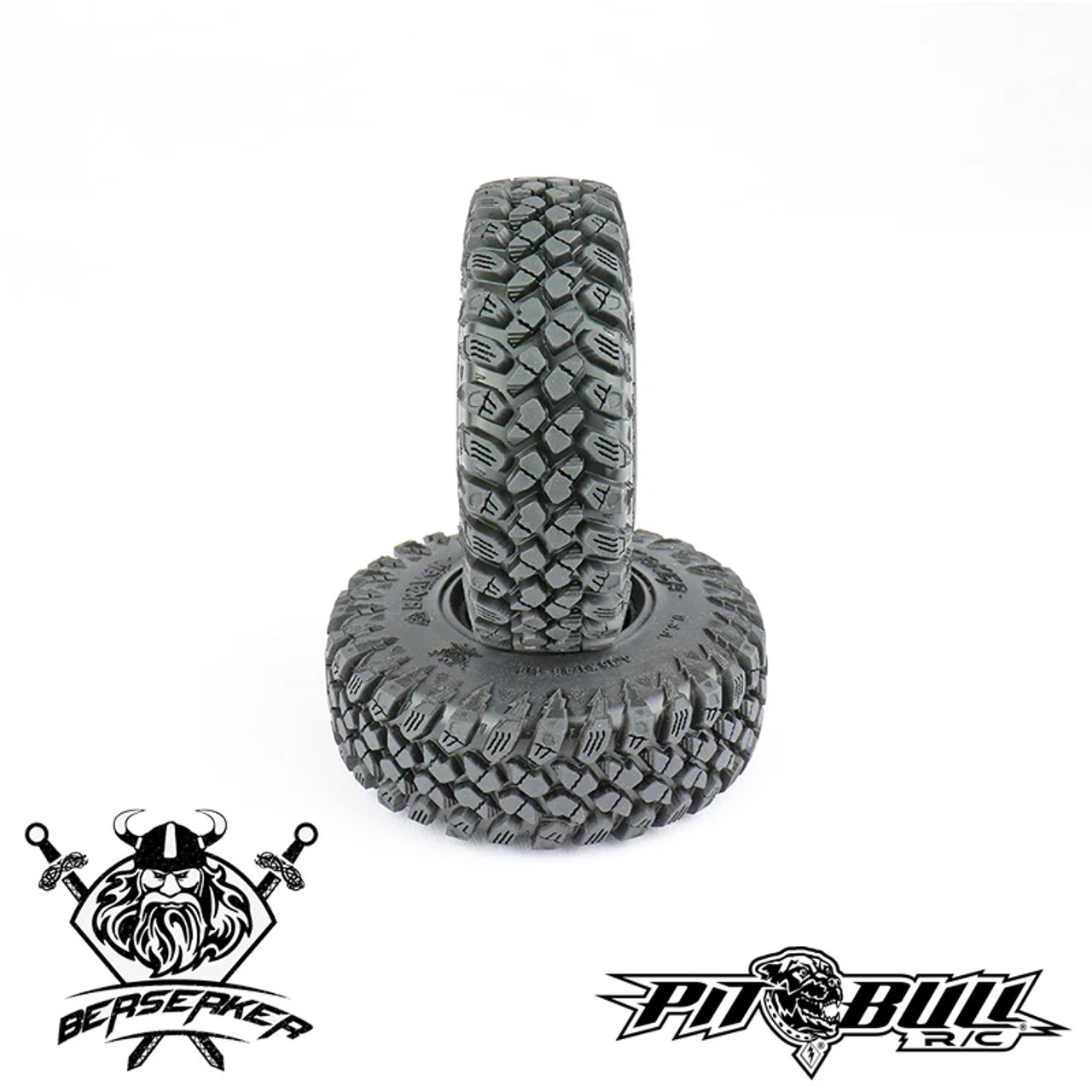 Pit Bull Braven Beserker 2.2" Scale Tires, Alien Kompound (Super Soft) w/ Foams (2)