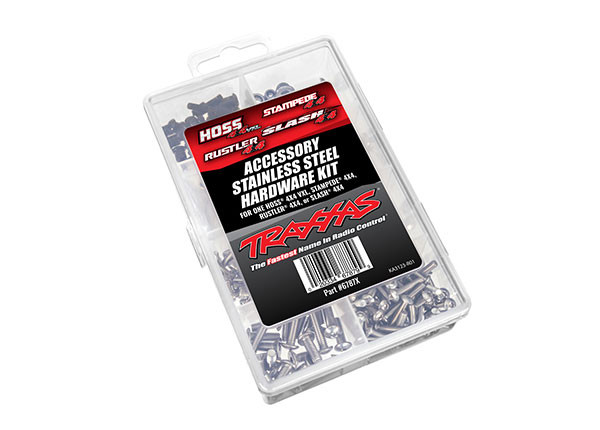 Traxxas 6787X Hardware kit, stainless steel, Hoss 4X4 VXL/Slash