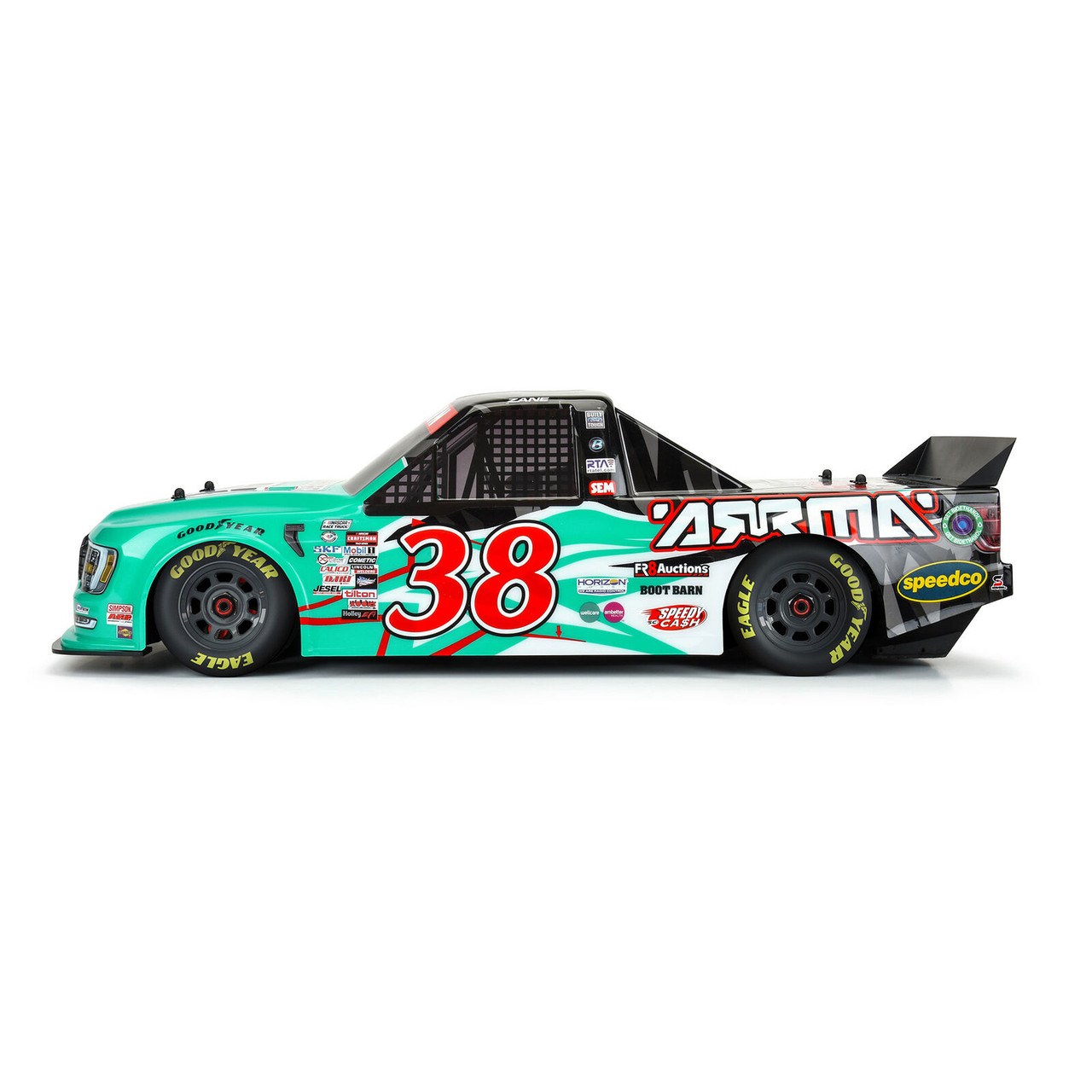 Arrma 1/7 2023 NASCAR Ford F-150 No.38 Truck LE Body (Teal): Infraction 6S