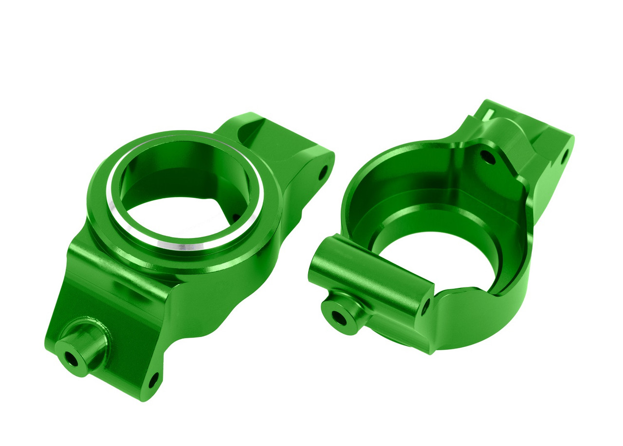 Traxxas 7832-GRN Caster blocks (c-hubs), 6061-T6 aluminum (green-anodized), left & right