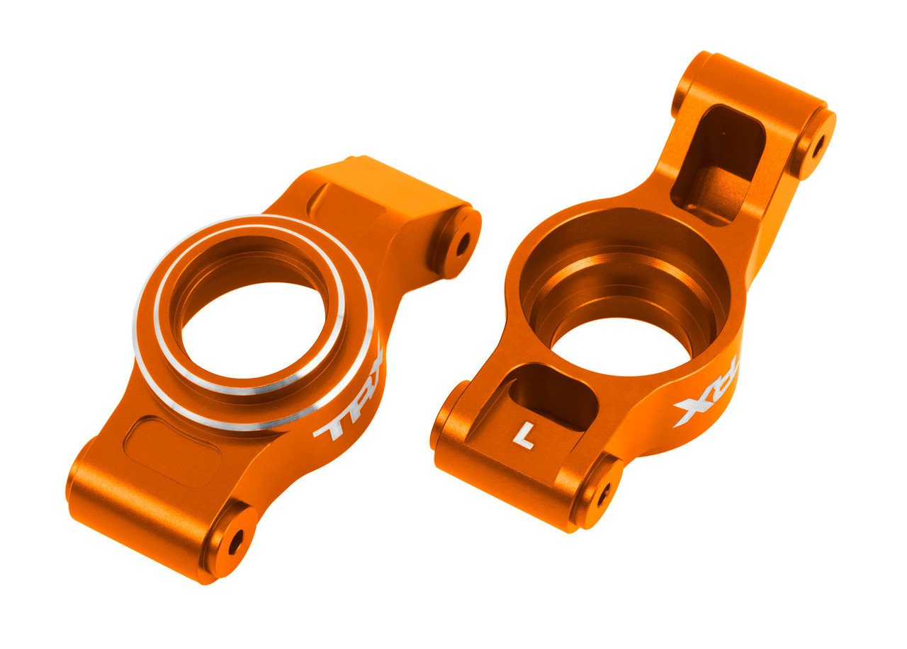 Traxxas 7852-ORNG Carriers, stub axle (orange-anodized 6061-T6 aluminum) (left & right)