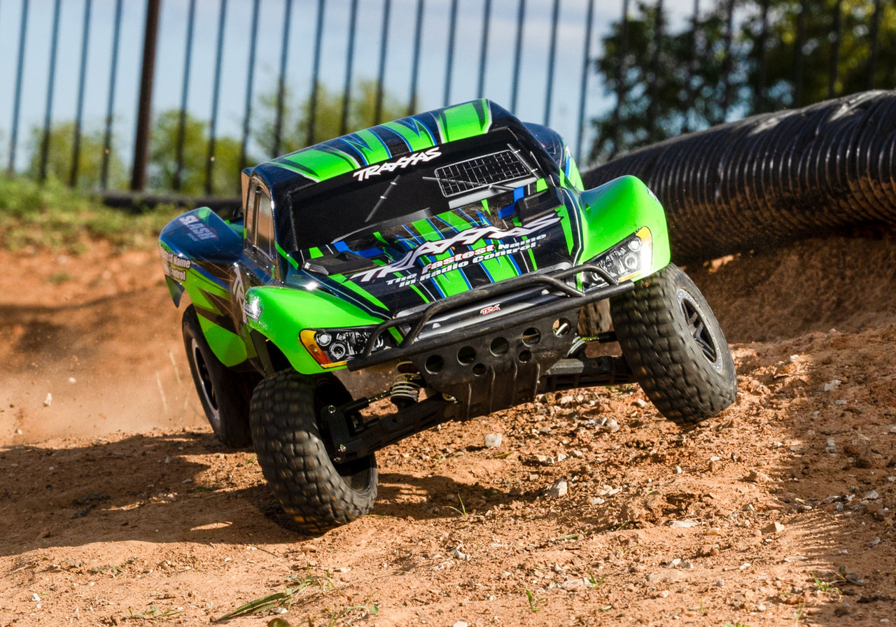 Traxxas Slash 2WD BL-2s: 1/10 Scale Short Course Truck, Green