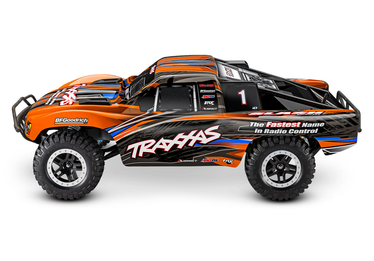 Traxxas Slash 2WD BL-2s: 1/10 Scale Short Course Truck, Orange