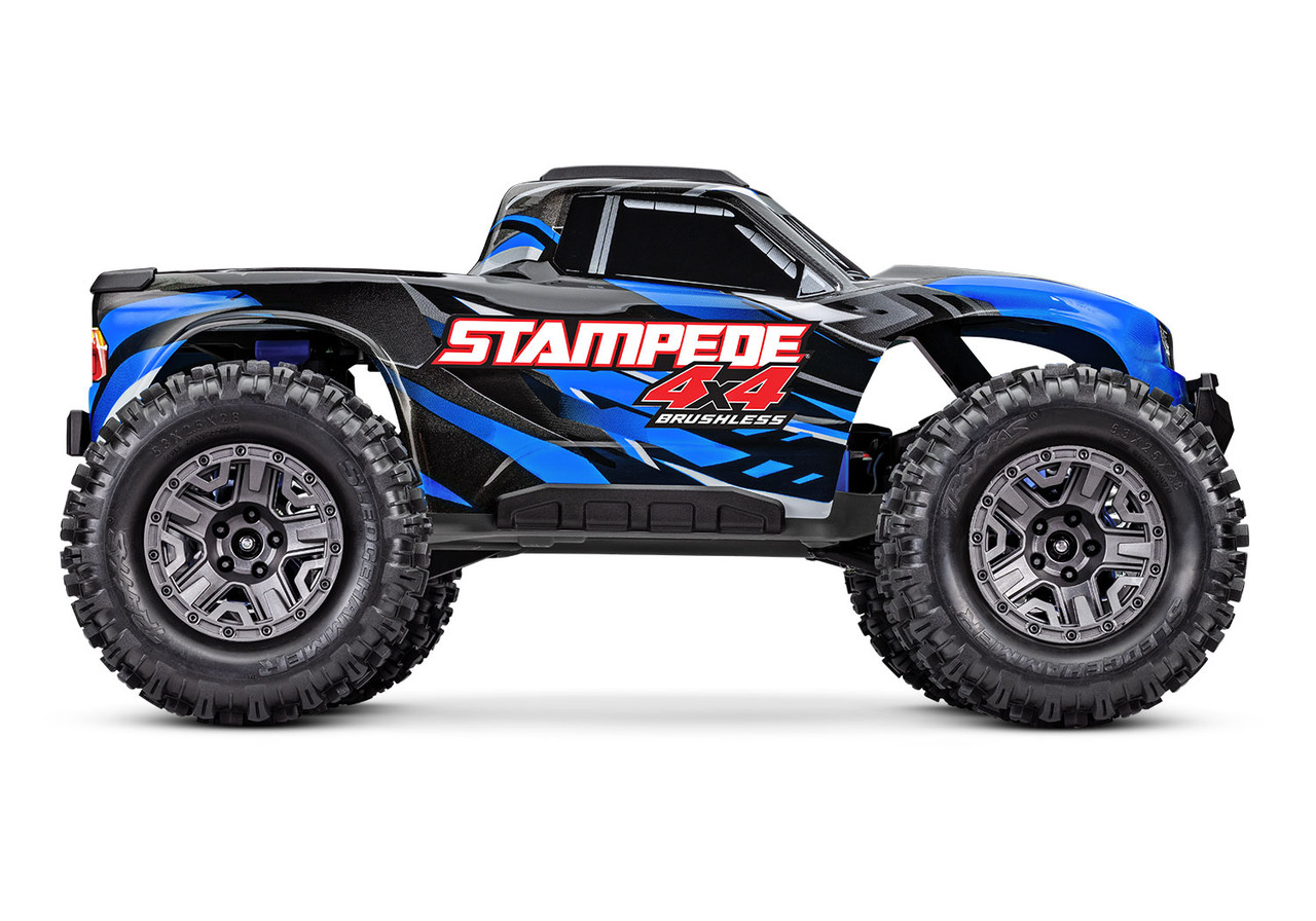 Traxxas Stampede 4X4 BL-2s: 1/10 Scale 4WD Monster Truck, Blue