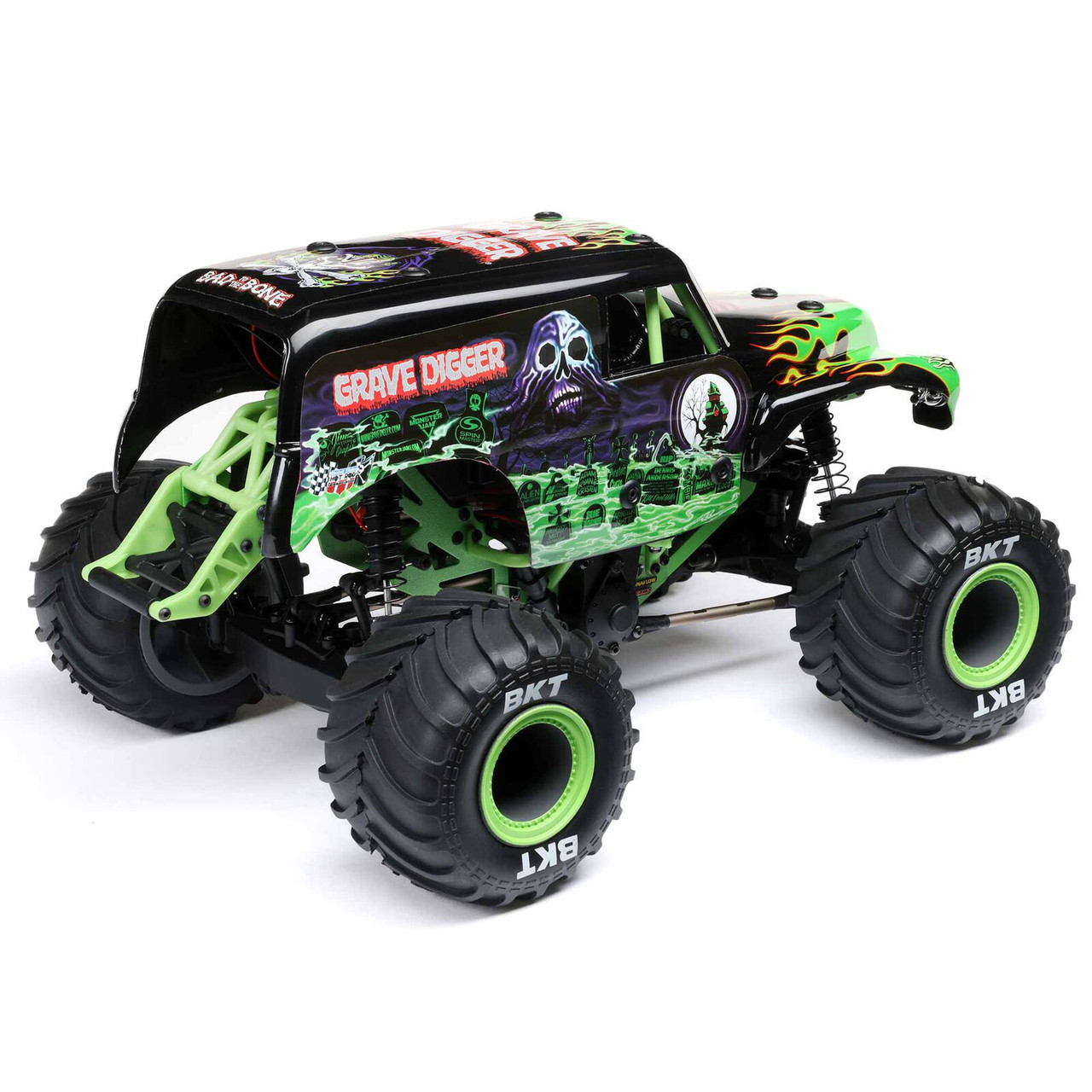 Losi 1/18 Mini LMT 4X4 Brushed Monster Truck RTR, Grave Digger