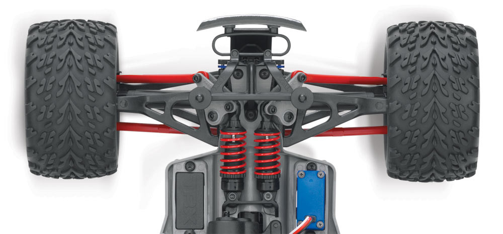 Traxxas 1/16 Scale E-Revo: 4X4 Monster Truck w/USB-C, Blue - Small