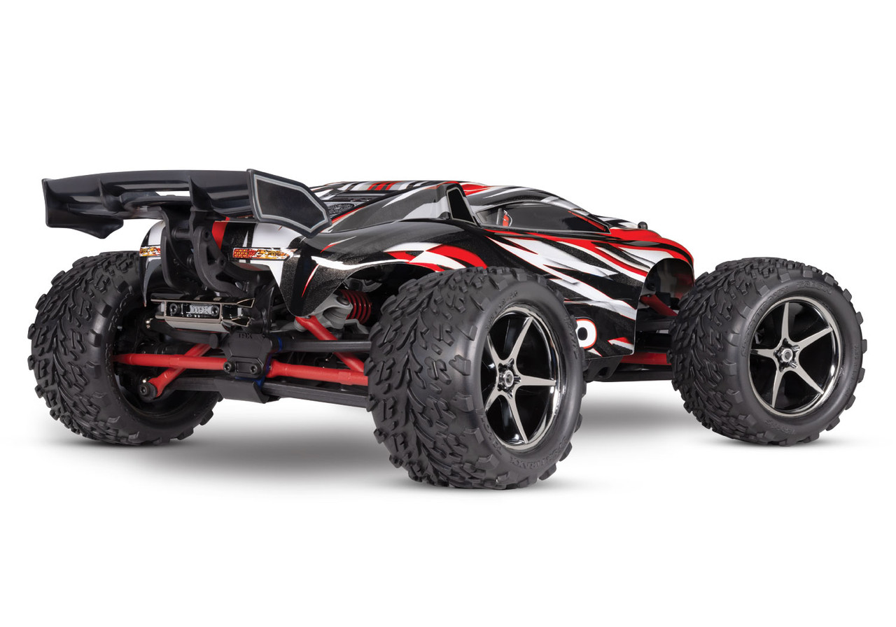 Traxxas 1/16 Scale E-Revo: 4X4 Monster Truck w/USB-C, Red