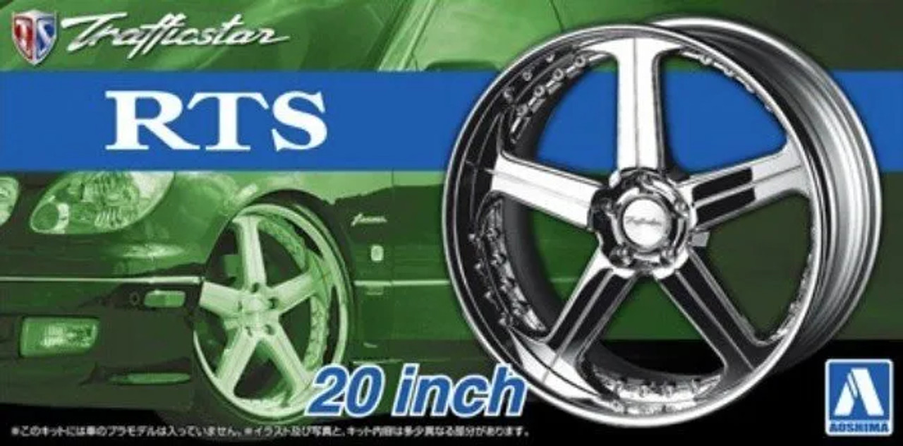 Aoshima 1/24 Trafficstar RTS 20 inch Model Car Wheels